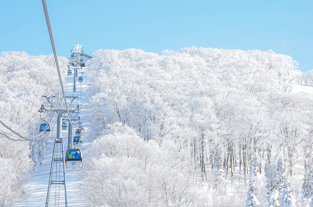 กระเช้ากอนโดล่า ของลานสกี  Ani Ski Area,Mt. Moriyoshi Gondola 