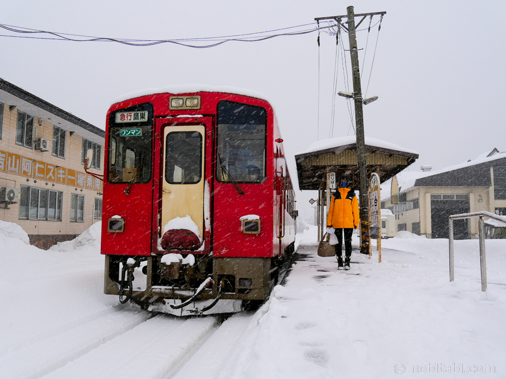 สถานีรถไฟAniai 
阿仁合あにあい駅
รีวิวเที่ยวอาคิตะ
Akita Nairiku Line
รถไฟตอนเดียว (One Man)